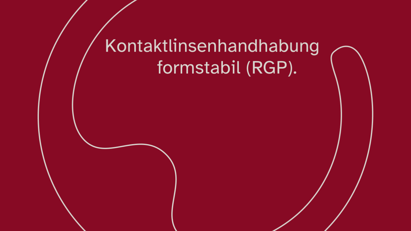 Cover Kontaktlinsenhandhabung formstabil red