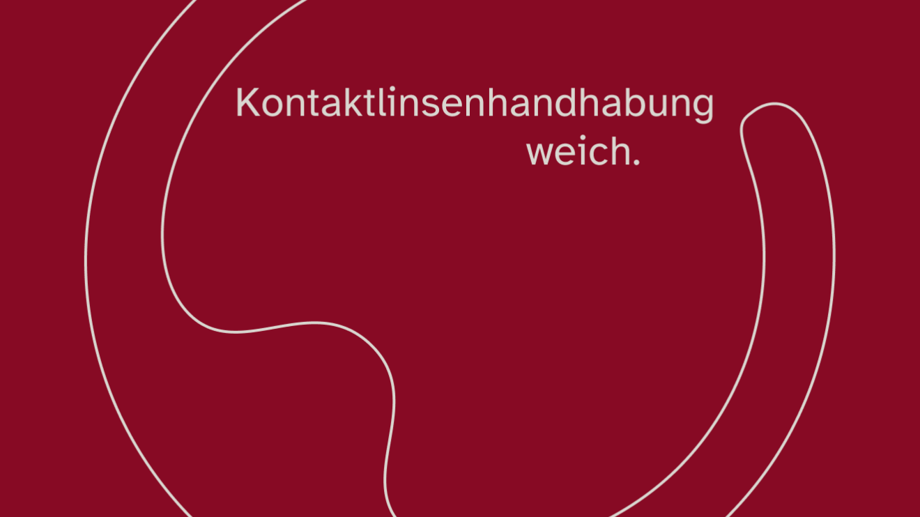 Cover Kontaktlinsenhandhabung weich red