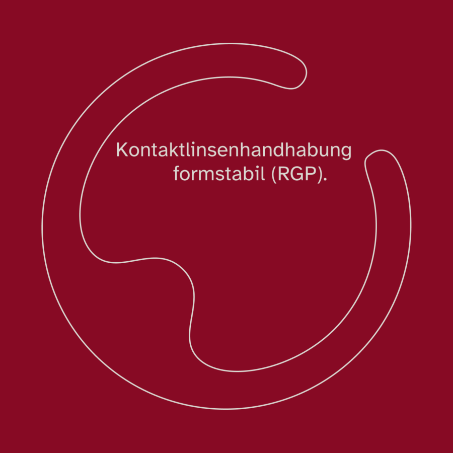 Cover Kontaktlinsenhandhabung formstabil red