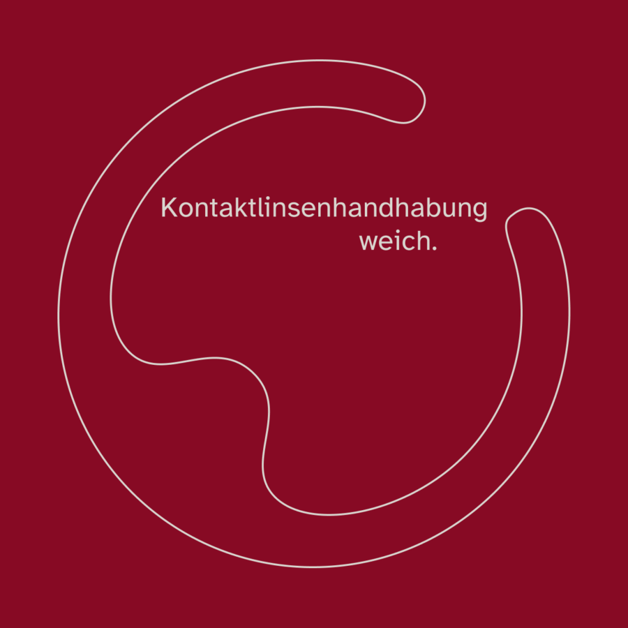 Cover Kontaktlinsenhandhabung weich red