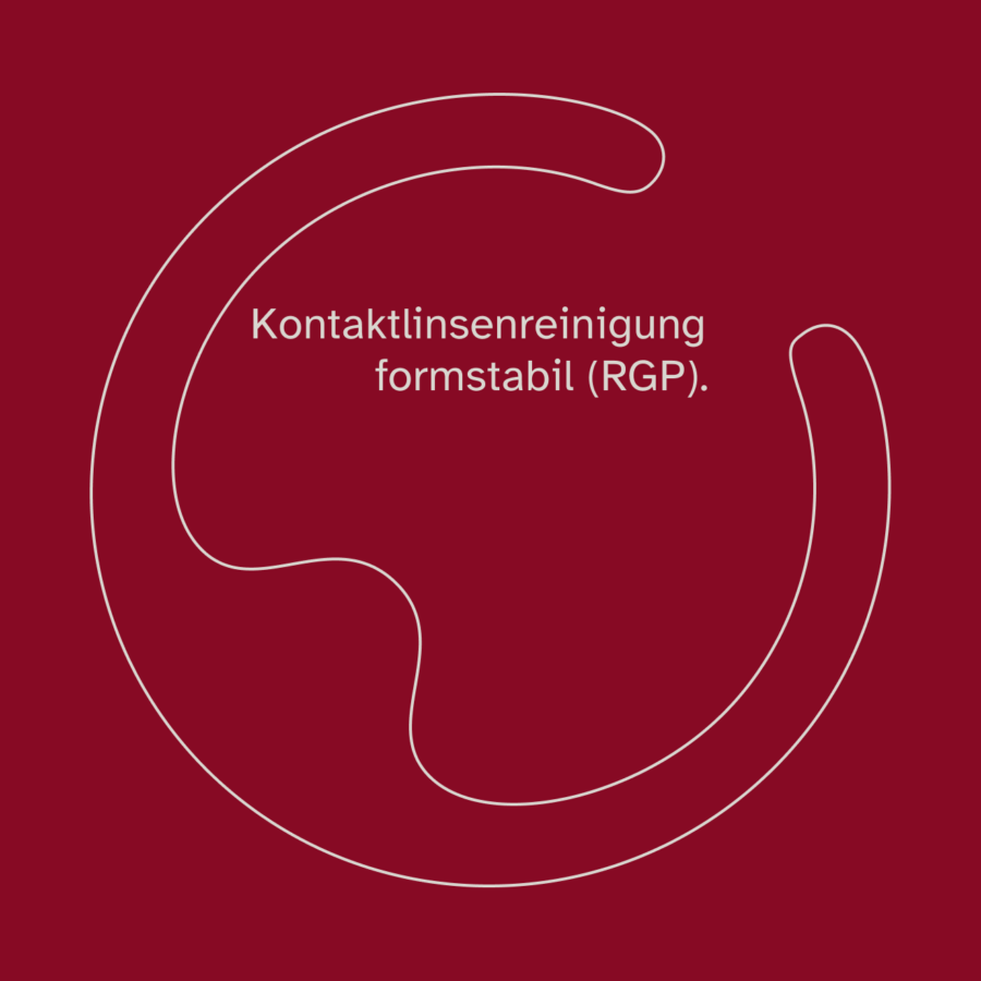 Cover Kontaktlinsenreinigung formstabil red