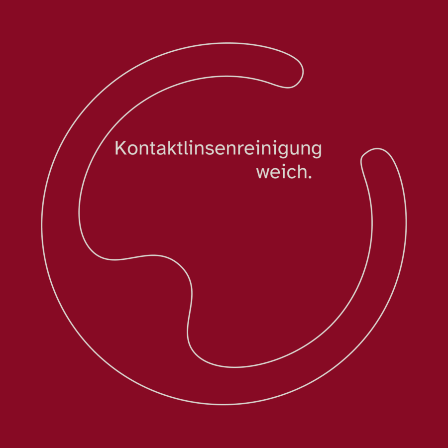 Cover Kontaktlinsenreinigung weich red